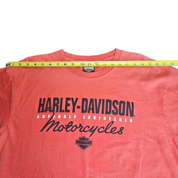 Harley Davidson Superbly Engineered Motorcycles Jamaica  Red Tee Shirt Size XXL - Picture 5 of 10